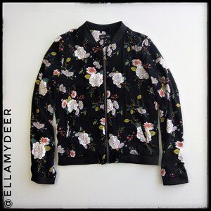 New Look Floral Bomber Jacket